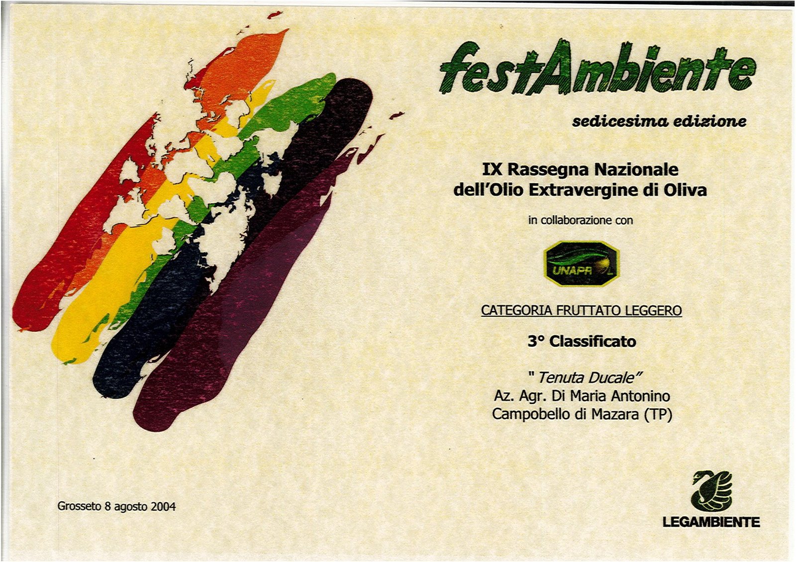 Certificato premio